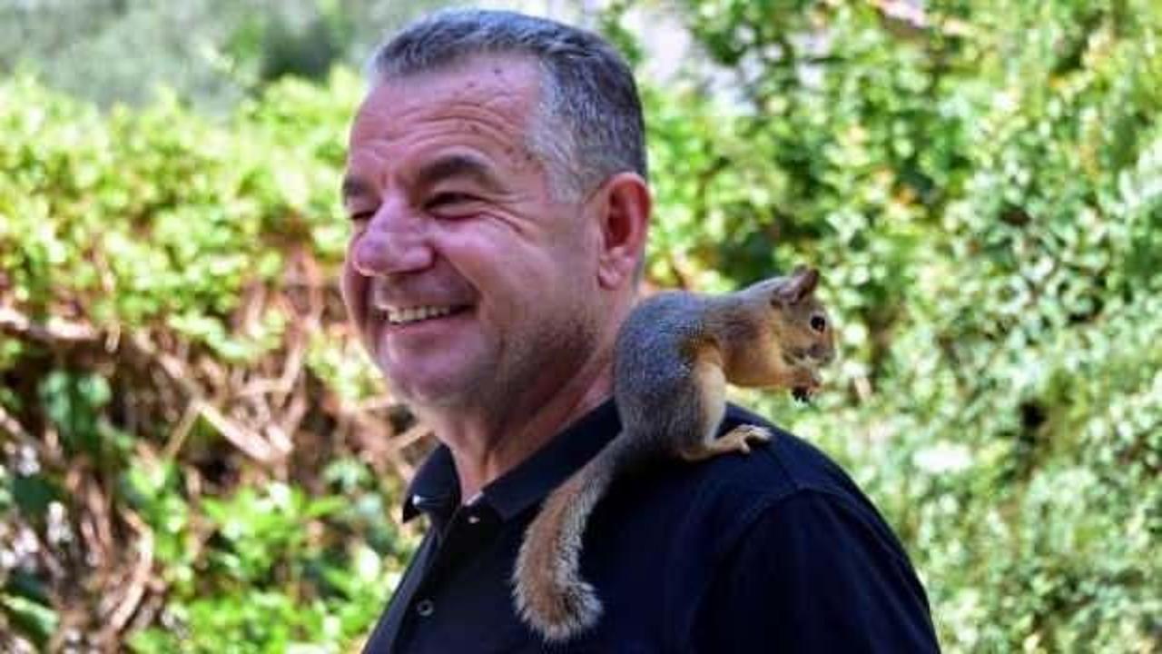 Bitkin bulduğu yavru sincap, ailenin bir &uuml;yesi oldu