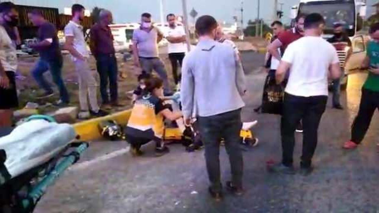 Düzce'de otomobil motosikletliye çarptı: 1 yaralı