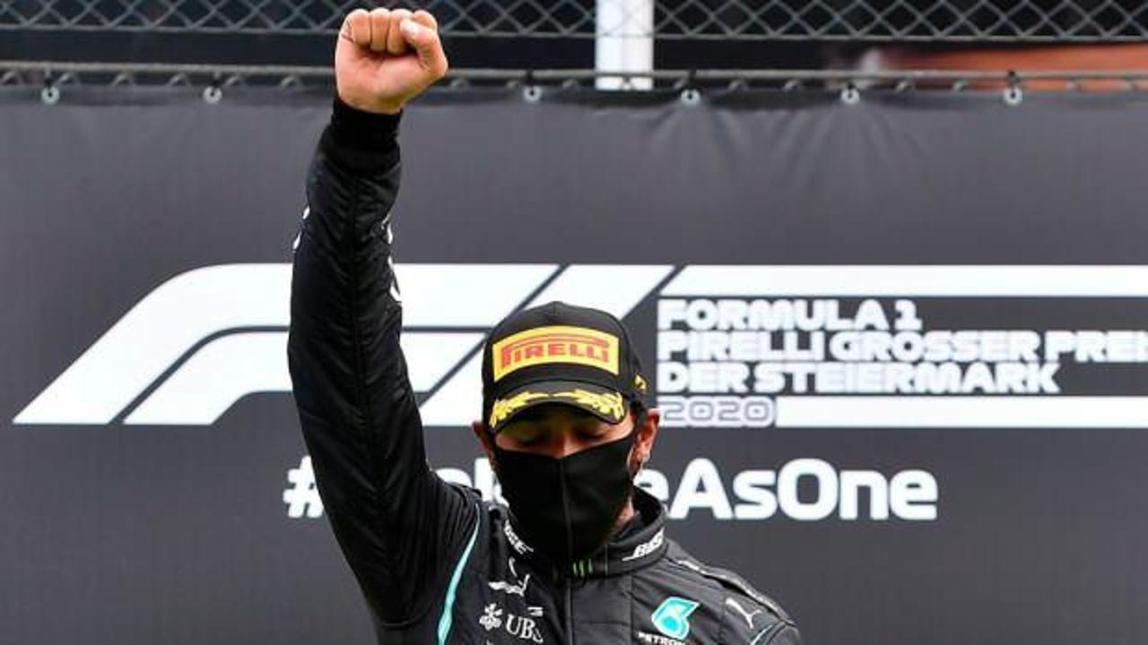 Formula 1'de Hamilton'dan üst üste üçüncü zafer