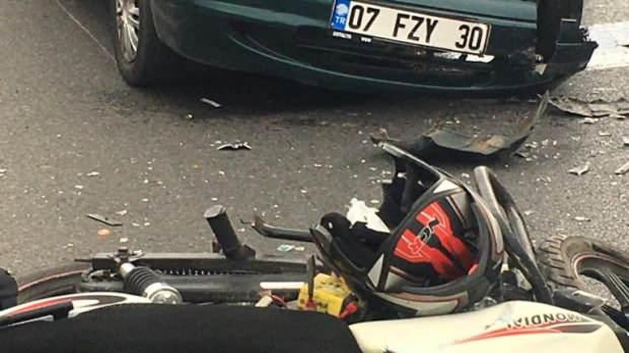 Kocaeli'de otomobil ile motosiklet çarpıştı: 2 yaralı