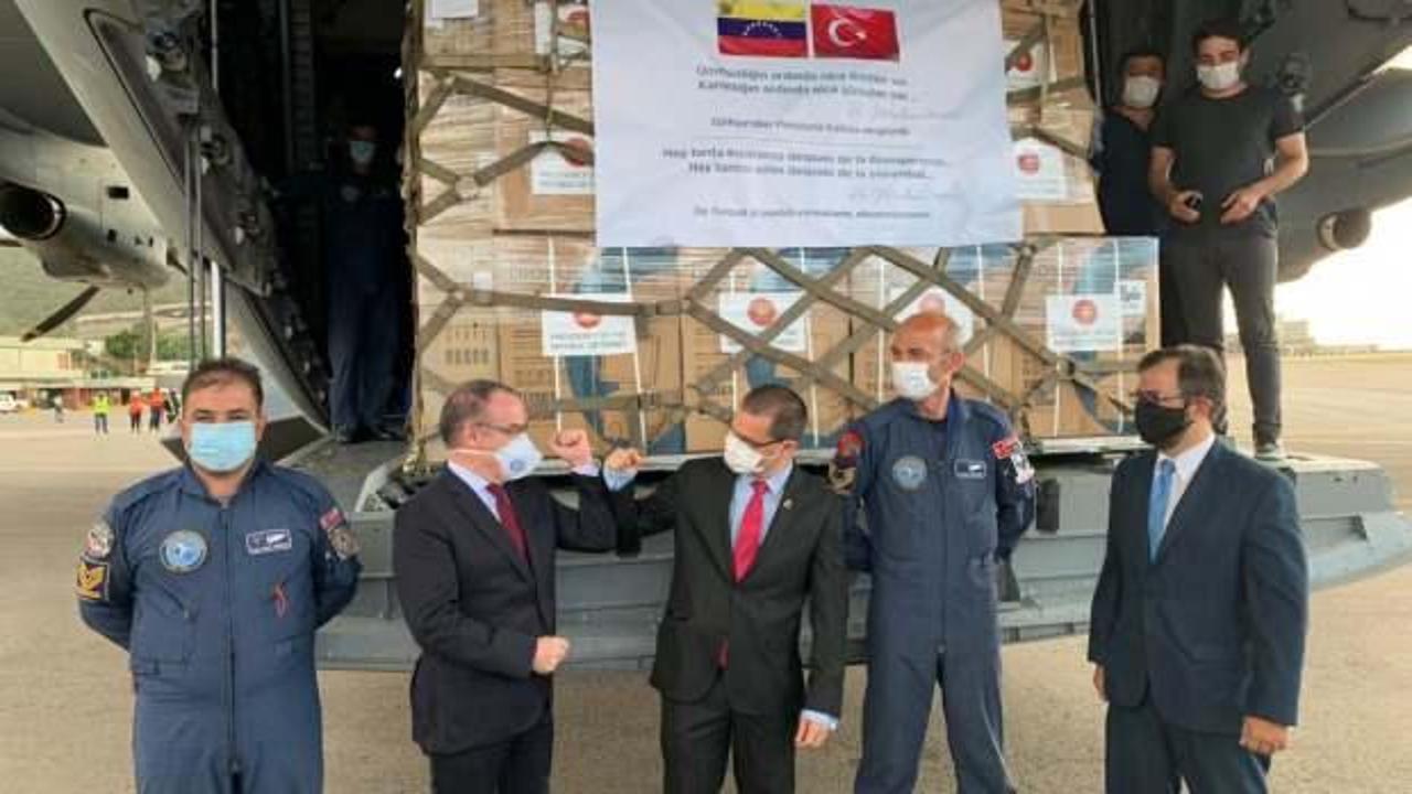 MSB duyurdu: Tıbbi yardım uçağı Venezuela'ya iniş yaptı