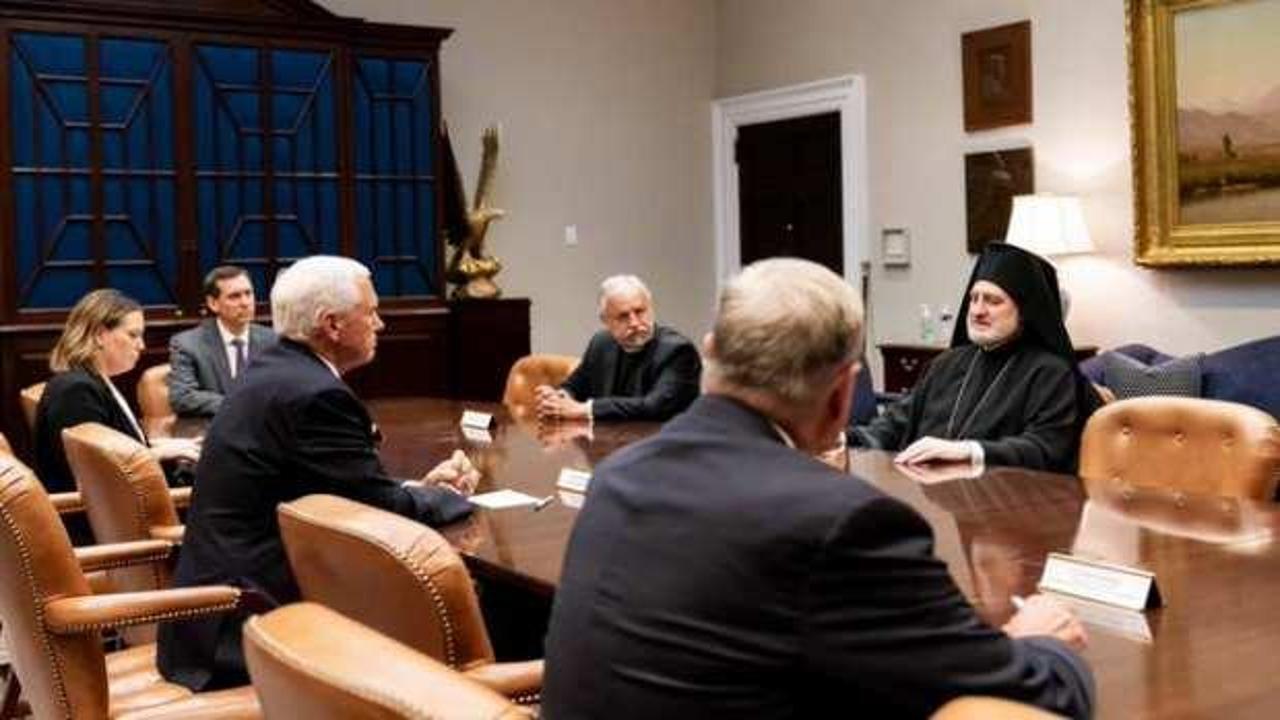 Fener Rum Patrikhanesi Amerika Başpiskoposu, Trump ve Pence'le Ayasofya'yı görüştü
