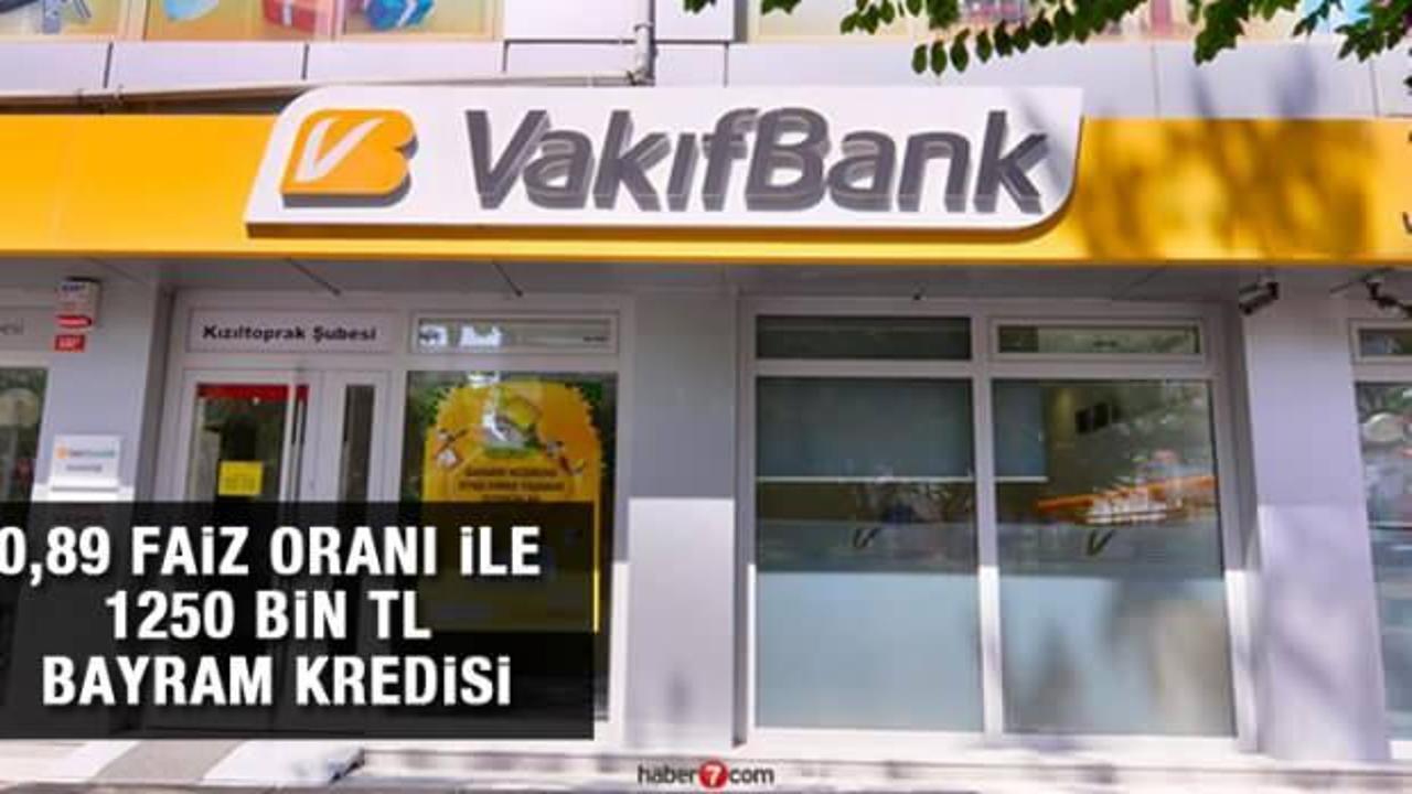 VakıfBank'tan 3 ay ödemesiz 125 bin TL Bayram kredisi! İşte kredi başvuru ekranı