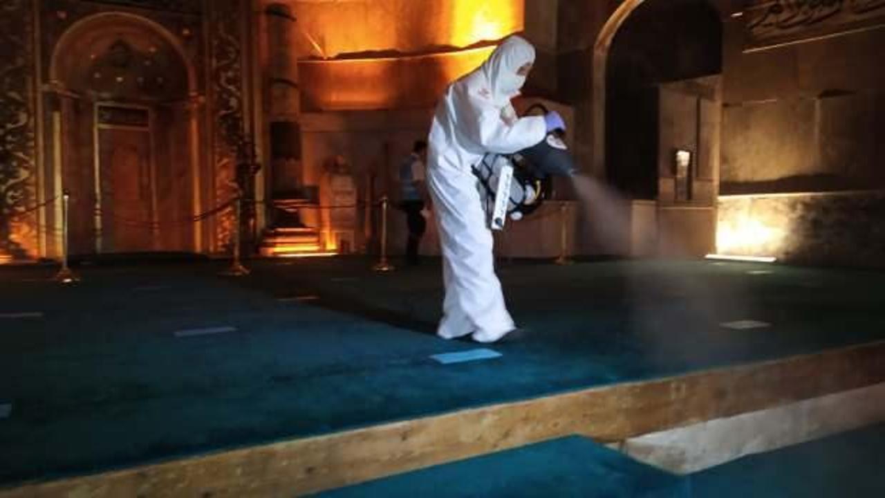 Ayasofya Bayram namazına hazırlandı