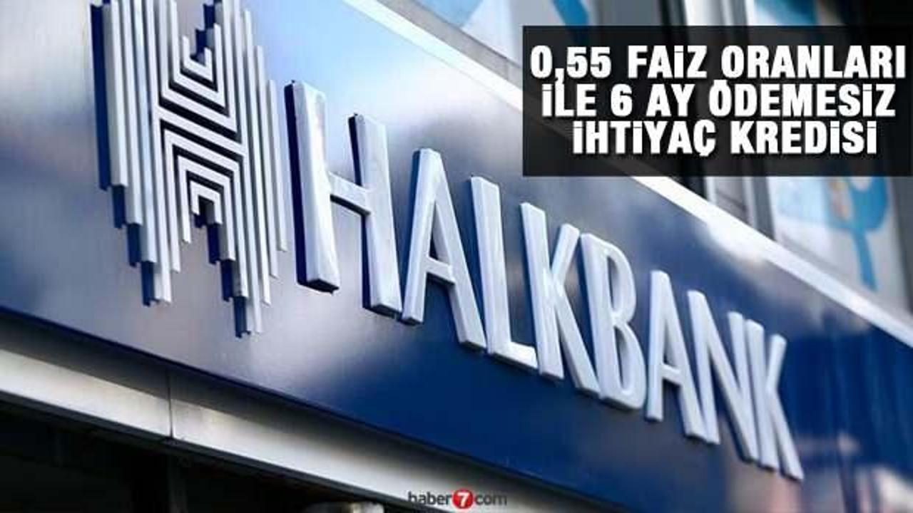 HalkBank 0,55 faiz oranı ile 6 ay ödemesiz 30 bin TL İhtiyaç Kredisi! Kredi başvuru ekranı
