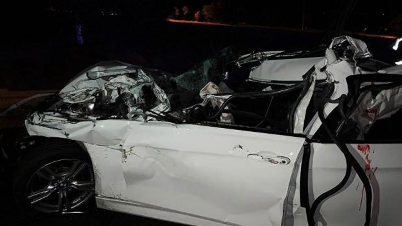 Uşak'ta trafik kazası; 1 ölü 1 yaralı