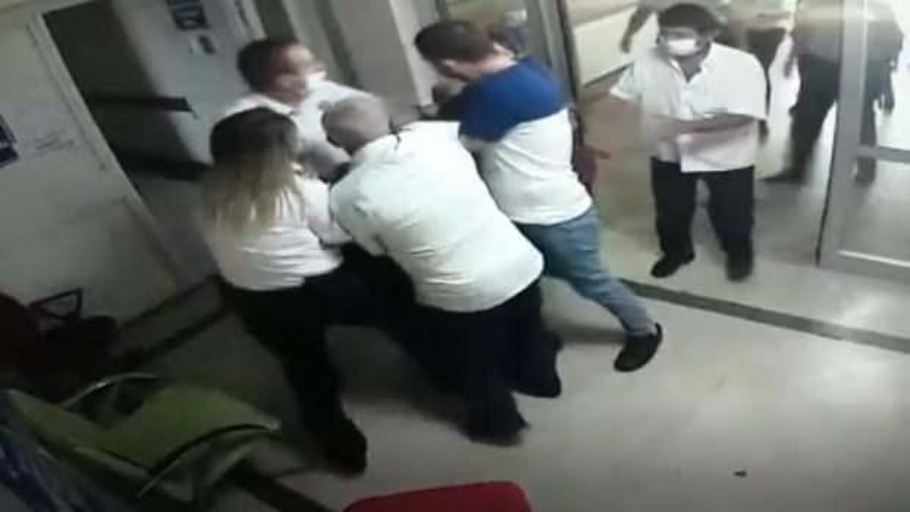 Hastanede kadın güvenlik görevlisine yumrukla saldırdılar