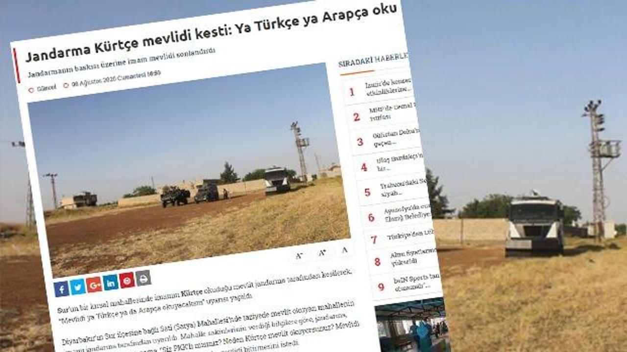'Jandarma Kürtçe mevlidi kesti' haberine yalanlama