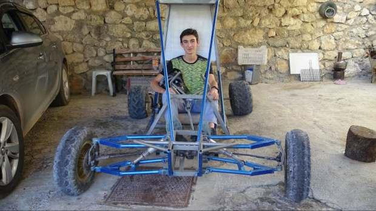 Karaman'da liseli genç 3 ayda 'buggy' araba yaptı