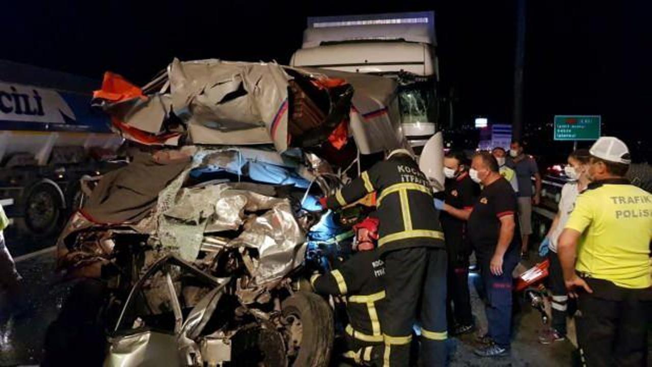Kocaeli'de zincirleme kaza: 1 ölü 2 yaralı