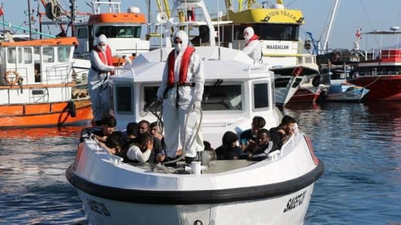 Türk kara sularına itilen 37 sığınmacı kurtarıldı