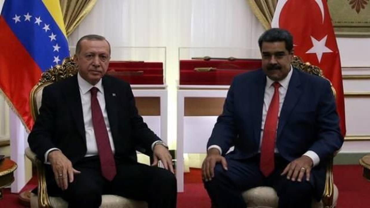 Başkan Erdoğan, Venezuela Devlet Başkanı Maduro ile görüştü