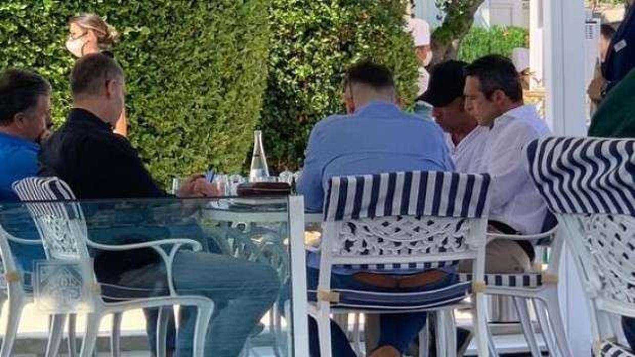 Fotoğraflar ortaya çıktı: Ali Koç, Thiam ile otelde görüştü