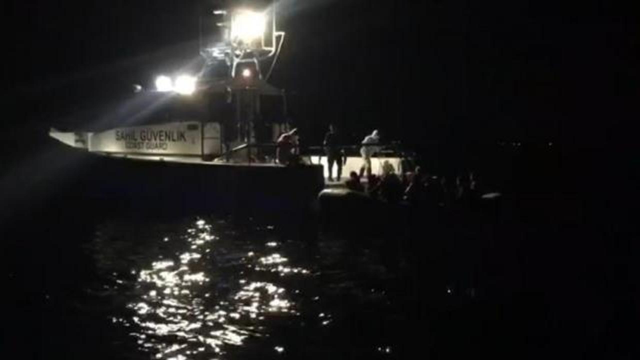 Yunan'ın Türk kara sularına ittiği 31 sığınmacı kurtarıldı