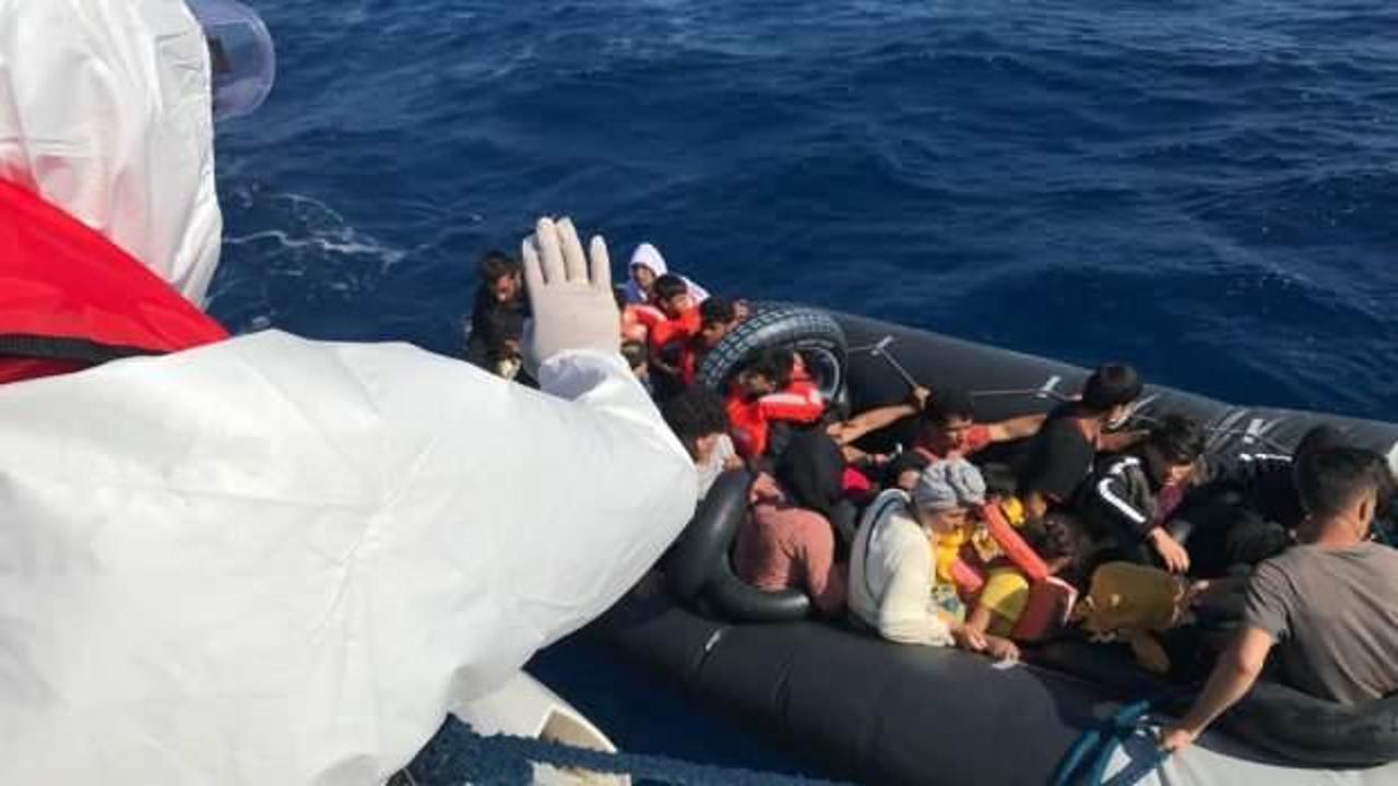 Didim açıklarında 35 kaçak göçmen yakalandı 