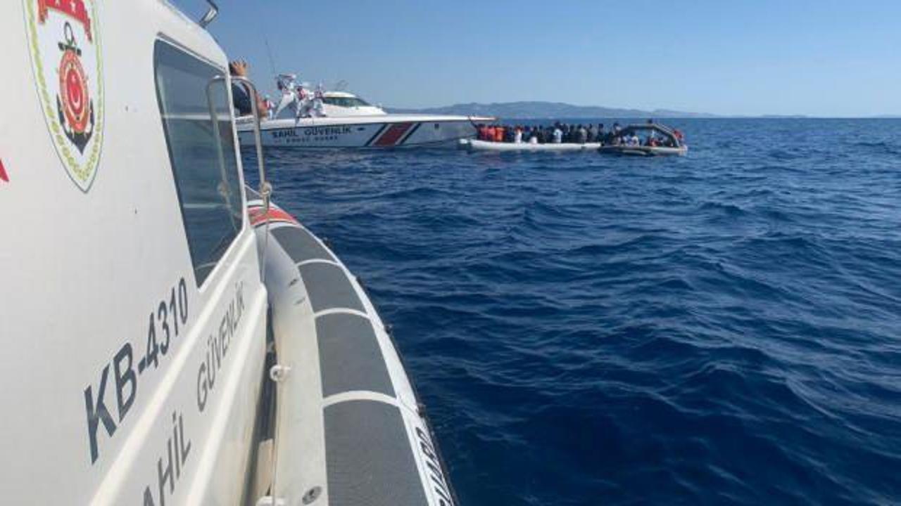 Yunanistan'ın Türk karasularına ittiği 125 sığınmacı kurtarıldı