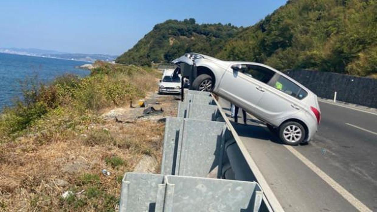 Bankada vir&uuml;se rastlandı, kadın s&uuml;r&uuml;c&uuml; bariyere &ccedil;ıktı