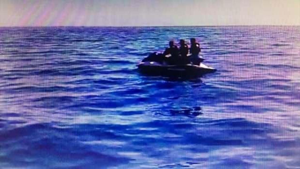 Jet ski ile Yunanistan'a kaçmaya çalışan 3 eski asker yakalandı!