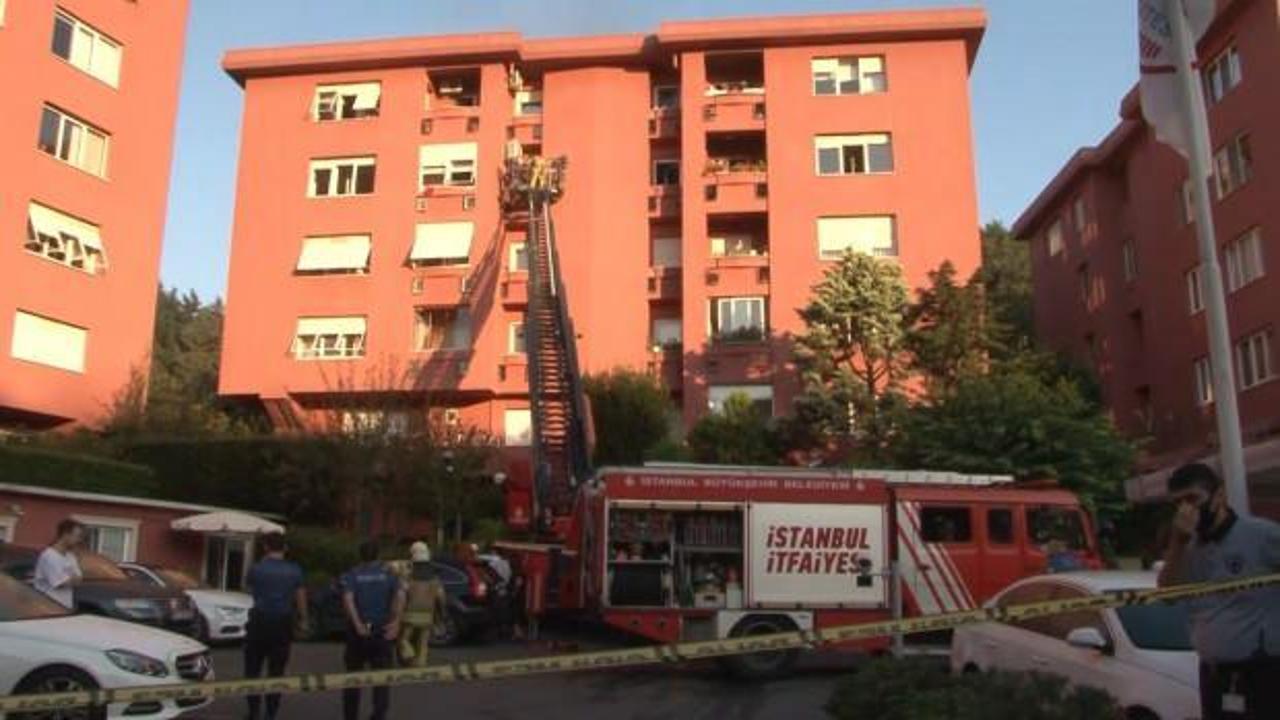 İstanbul'da bir apartmanda yangın çıktı