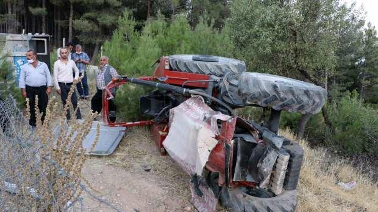Kahramanmaraş'ta traktör devrildi: 3 yaralı