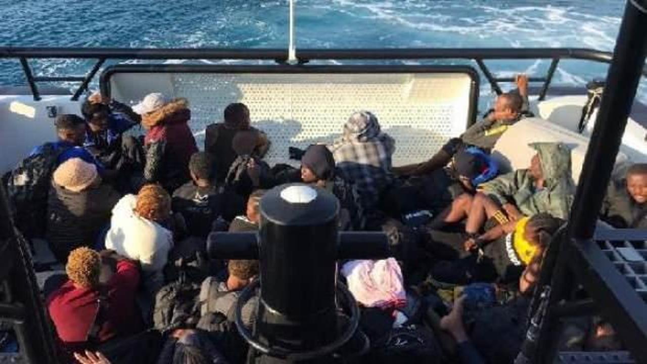 Marmaris'te 41 kaçak göçmen kurtarıldı