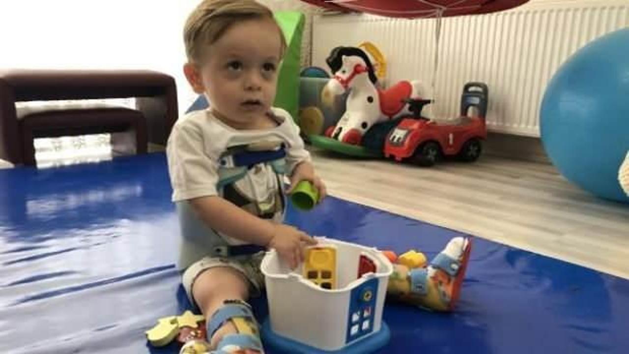 SMA hastası minik G&ouml;kalp'e bağışta mutlu son