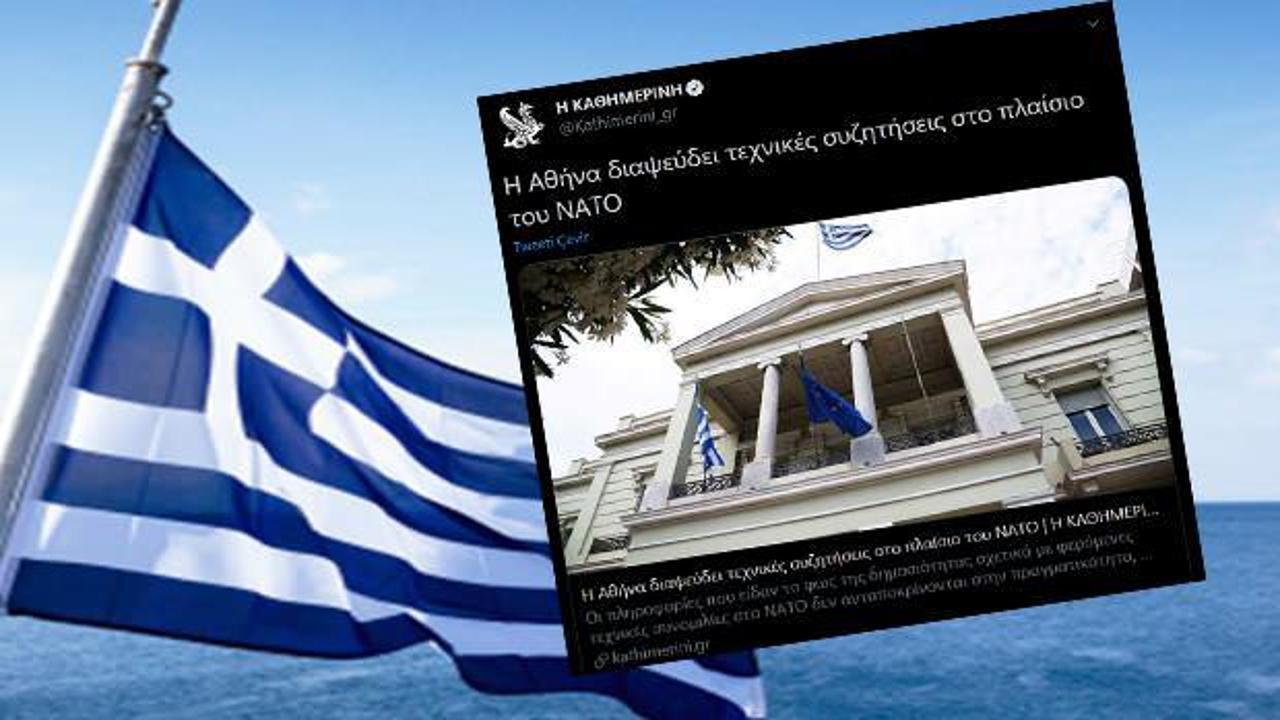 Yunanistan'dan NATO'ya yalanlama!