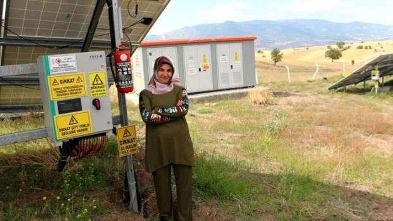 3 çocuk annesi kadın hibe krediyle güneş enerjisi santrali kurdu
