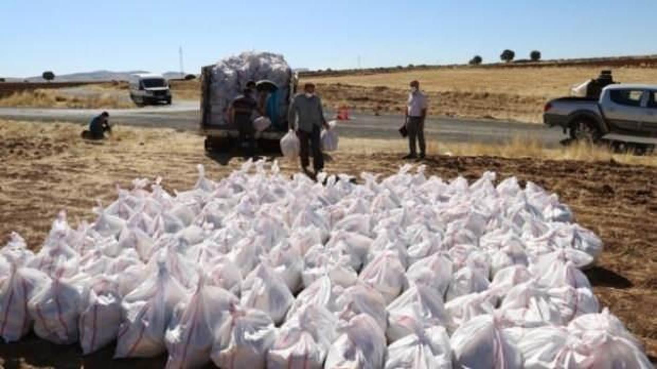 Karantinaya alınan iki mahalleye erzak yardımı yapıldı