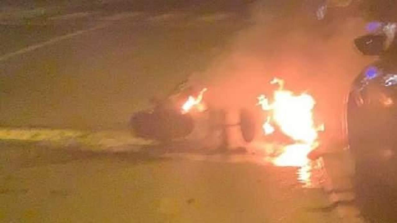 Beşiktaş'ta elektrikli bisiklet dehşeti! Bir anda patladı