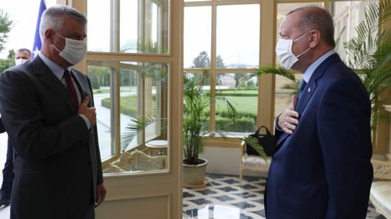 Cumhurbaşkanı Erdoğan, Kosova Cumhurbaşkanı ile görüştü
