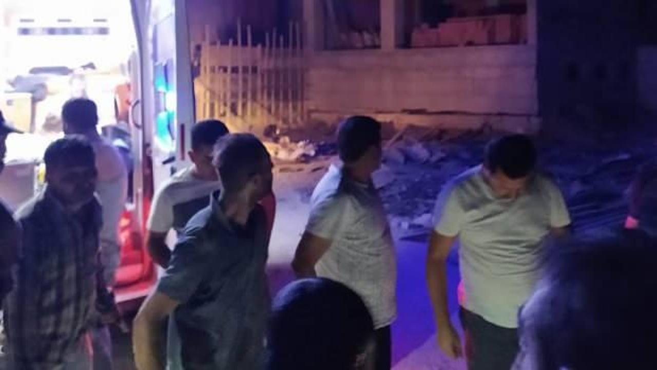 Mardin’de okul inşaatında çökme: 5 işçi yaralandı