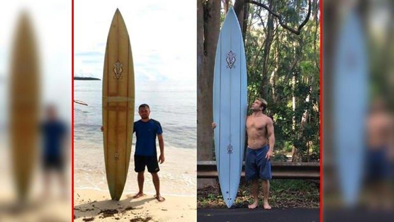 Hawaii'de kaybettiği sörf tahtasını Filipinler'de buldu