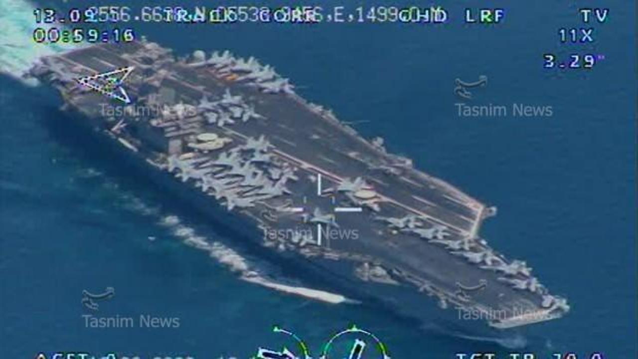 İran, ABD'nin uçak gemisini vurmak için nişan aldı