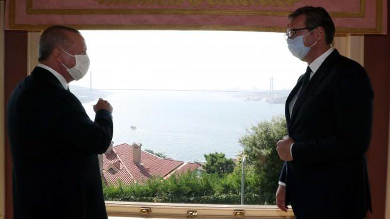 Cumhurbaşkanı Erdoğan, Sırbistan Cumhurbaşkanı ile görüştü