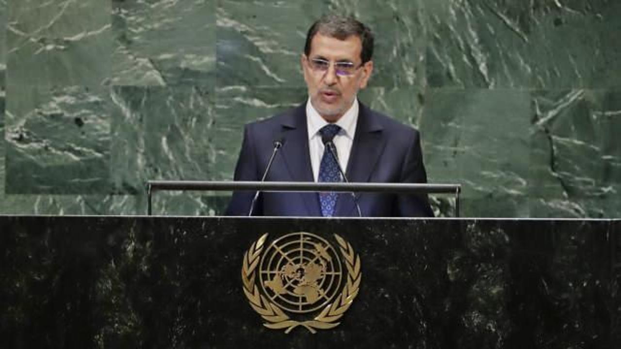 Fas Başbakanı Osmani'den BM'de alkışlanacak hareket! 