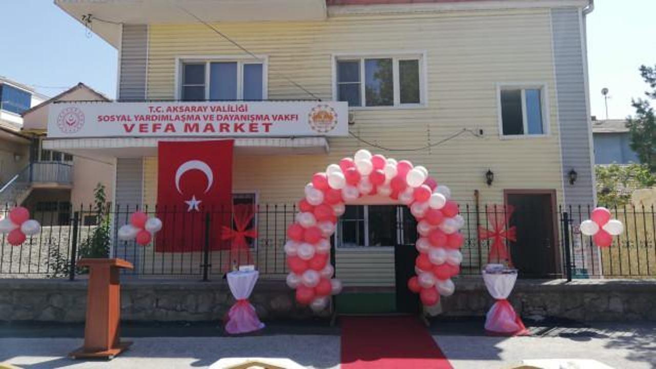 Vefa market a&ccedil;ılışı yapıldı, ihtiya&ccedil; sahipleri i&ccedil;in umut oldu