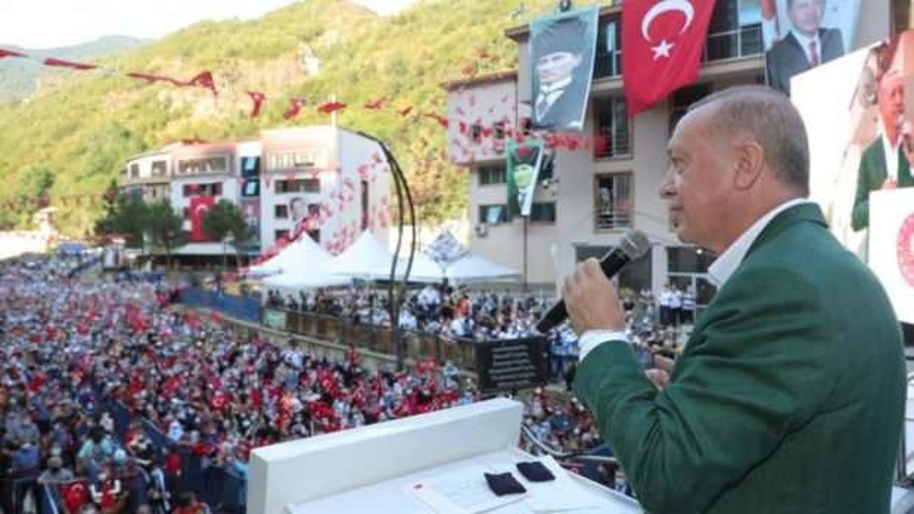 Erdoğan, Giresun ve Gaziantep'te oluşan kalabalık görüntüler ile ilgili ilk kez konuştu