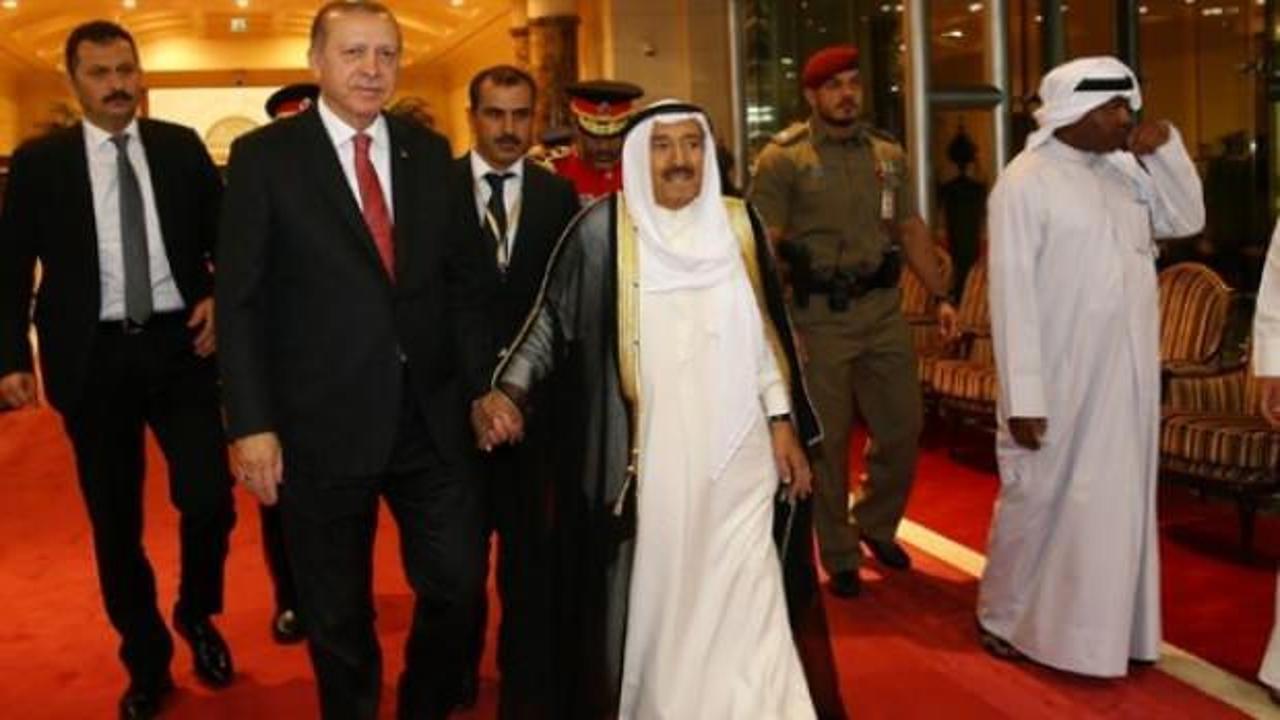 Erdoğan'dan Kuveyt Emiri ile ilgili açıklama!
