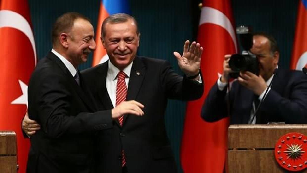 Aliyev'den Başkan Erdoğan'a teşekkür