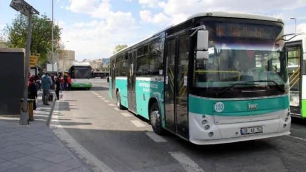 Kayseri'de toplu taşımalara ayakta yolcu alınmıyor