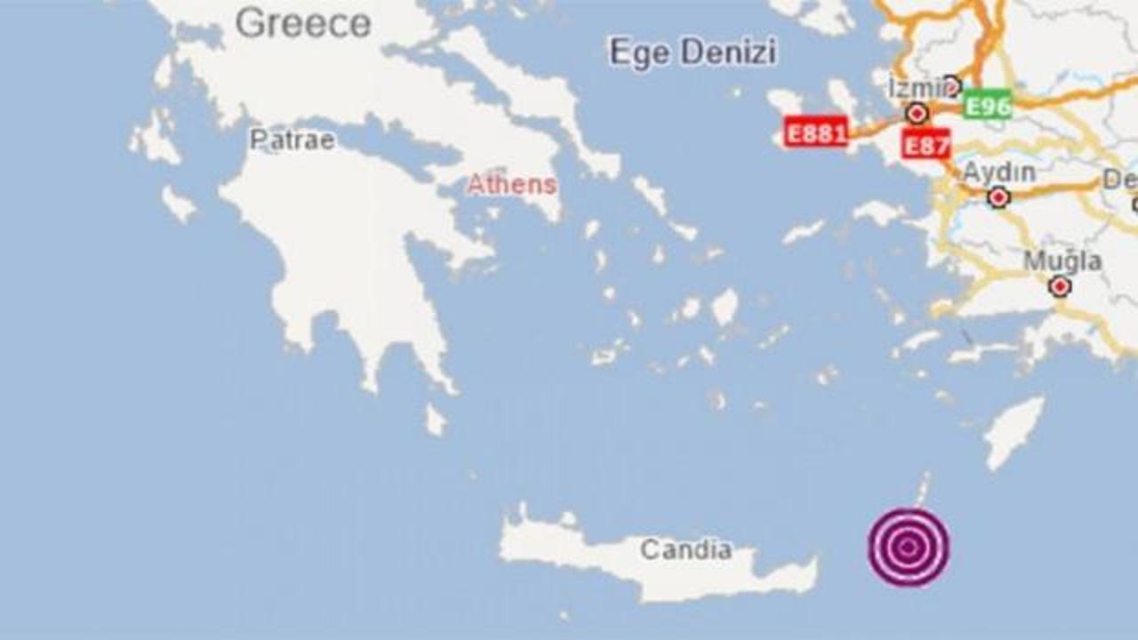 Son dakika: Akdeniz'de korkutan deprem