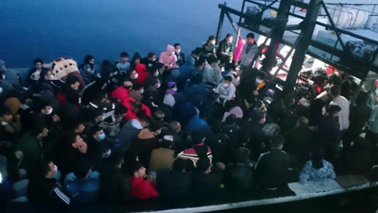 Ege Denizi'nde 180 kaçak göçmen yakalandı