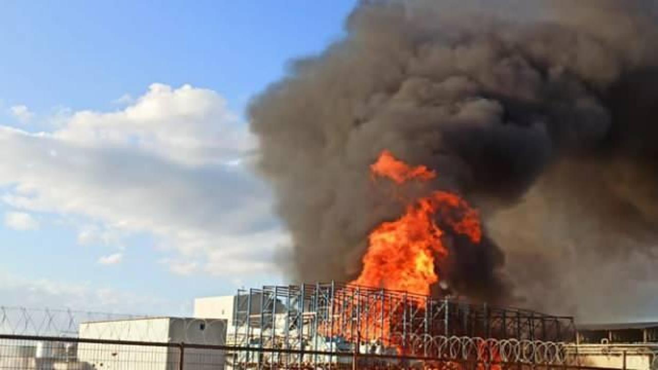 Ayvalık'ta yağ fabrikasında yangın