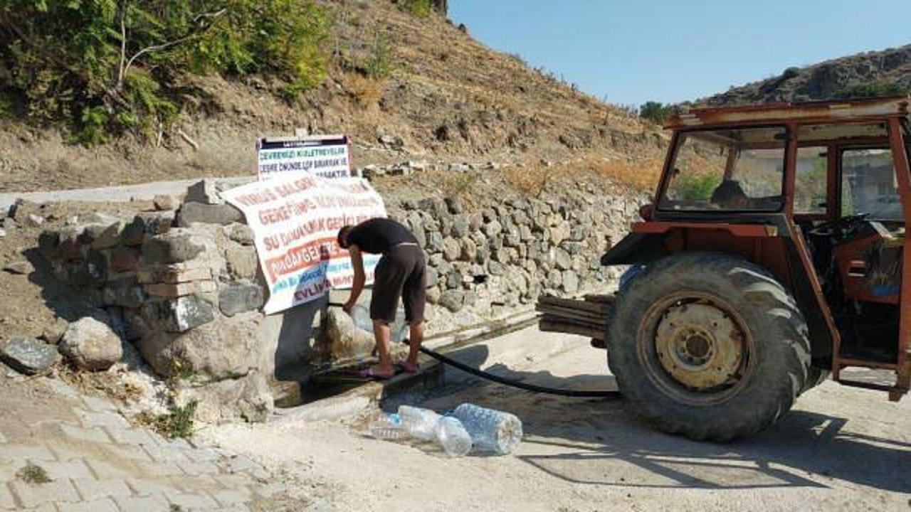 Dışarıdan gelenlere çeşmeden su doldurmak yasak