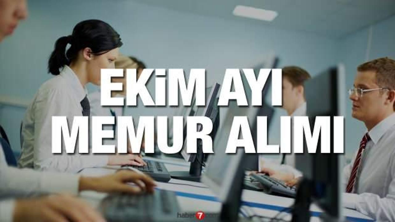 Memur ve personel alımı başvuruları başladı! İşte Ekim ayı başvuru şartları ve resmi ilan
