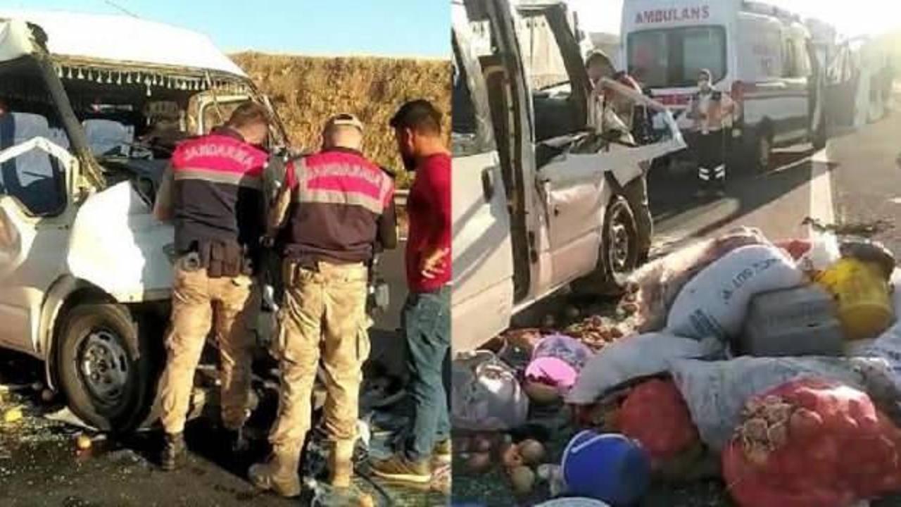 Feci kaza: Tarım işçilerini taşıyan minibüs TIR’la çarpıştı