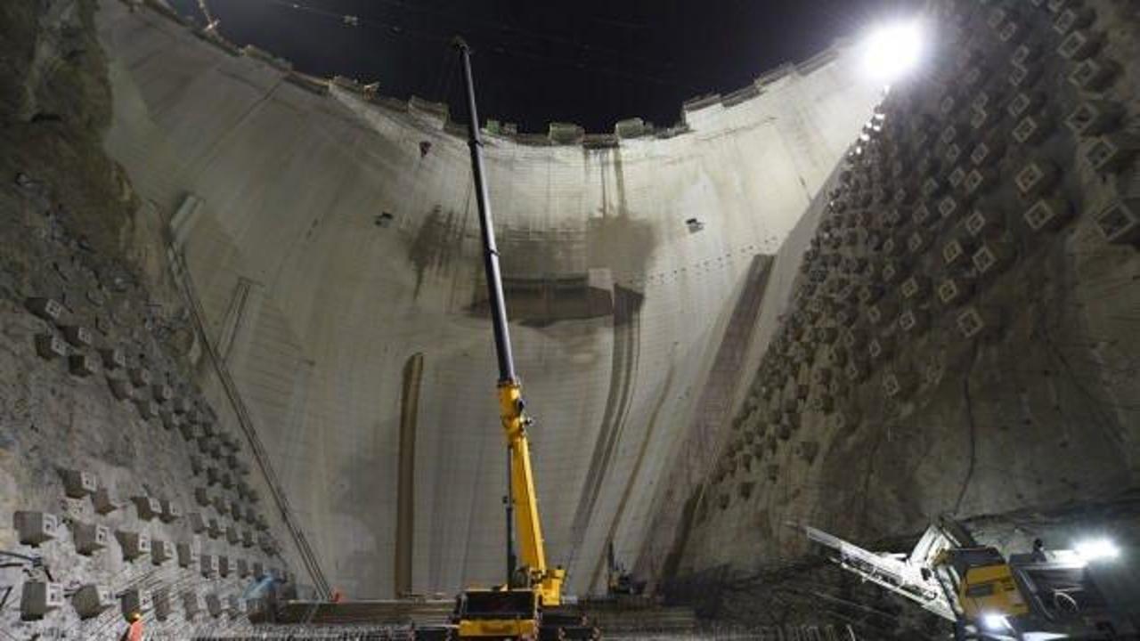 Yusufeli Barajı'nın tamamlanmasına 35 metre kaldı