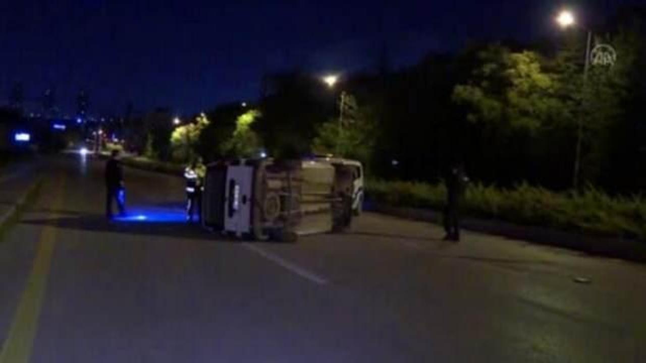 Ankara'da trafik kazası: 1'i ağır 4 yaralı