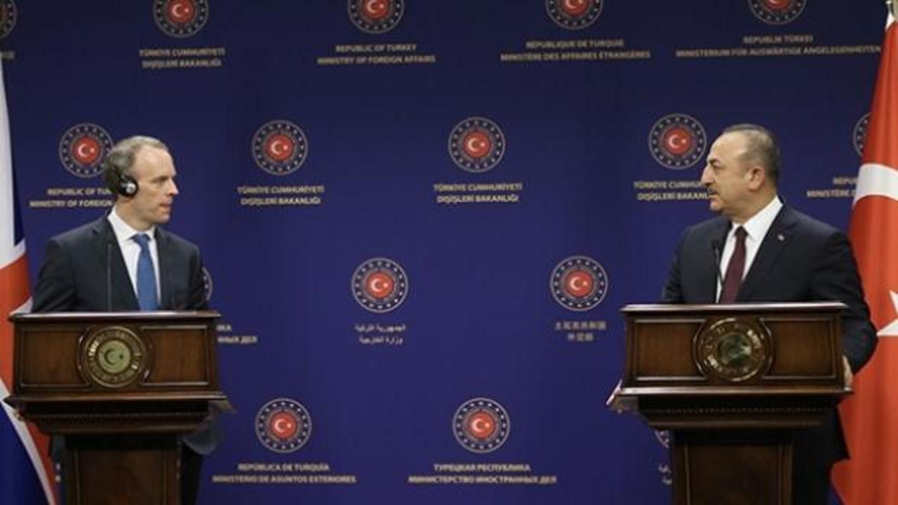 Dışişleri Bakanı Çavuşoğlu, İngiltere Dışişleri Bakanı Raab ile görüştü